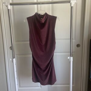 a new day Sleeveless Cowl Midi Dress in Burgundy